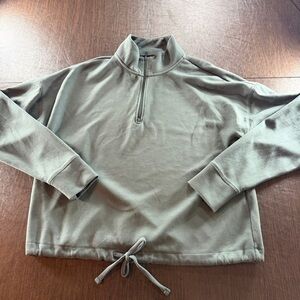 Gaiam Women's Green Half-Zip Sweatshirt Sz XL